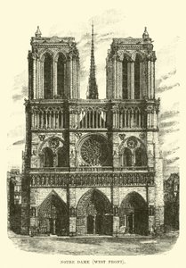 Notre Dame, västra fronten av English School
