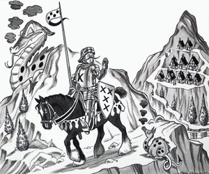 Illustration av barnvisor av English School