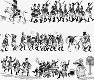 Barnramsillustration: Grand Old Duke of York av English School
