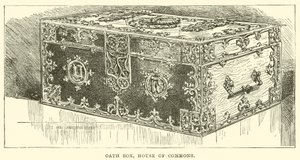 Oath Box, House of Commons (gravyr) av English School