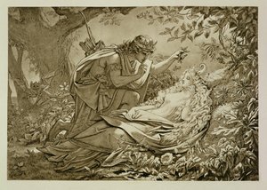 Oberon och Titania av English School