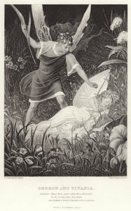 Oberon och Titania, Midsommarnattsdröm, akt II, scen III av English School