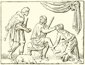 Odysseus igenkänd av sin sjuksköterska av English School