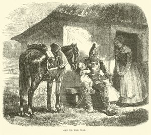 Ut i kriget, oktober 1870 av English School