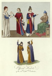 1400- och 1500-talens officiella vanor av English School