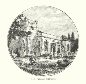 Old Cheam Church (gravyr) av English School