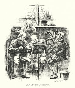 Old Church Orchestra (litho) av English School