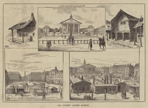 Old Covent Garden Market (gravyr) av English School