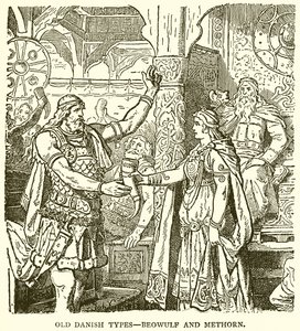 Gamla denish-typer - Beowulf och Methorn av English School