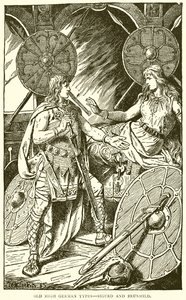 Gamla högtyska typer--Sigurd och Brunhild av English School
