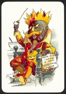 Old King Cole var en glad gammal själ (färg litho) av English School