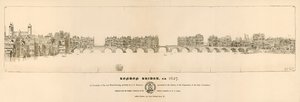 Old London Bridge, 1627 av English School