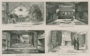 Old Richmond Theatre och Edmund Keans hus, som nu rivs av English School