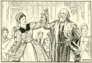 Old Sebastian Cabot Dancing (bläck på papper) av English School