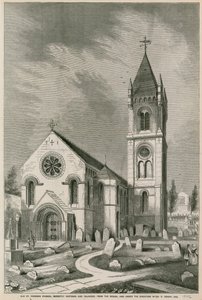 Old St Pancras Church, London, nyligen restaurerad och förstorad av English School