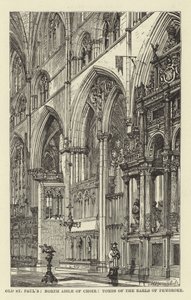 Old St Pauls, North Aisle of Choir, Tombs of the Earls of Pembroke av English School