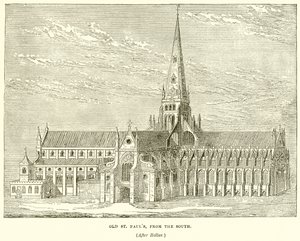 Old St. Pauls, från söder av English School