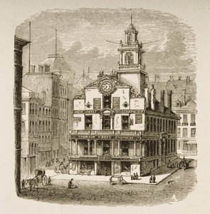 Old State House, Boston, ca 1870, från 