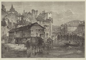 Gamla garverier vid Rhone, Genève (gravyr) av English School