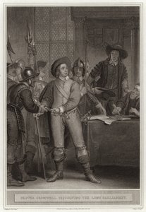Oliver Cromwell upplöser det långa parlamentet av English School