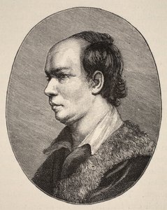Oliver Goldsmith, illustration från The Church of England: A History for the People av H.D.M. Spence-Jones, pub. ca 1910 (sepiafoto) av English School