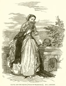 Olivia och godsägaren [Vicar of Wakefield]. Av J. Absolon av English School