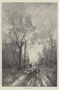 På vägen hem (gravyr) av English School