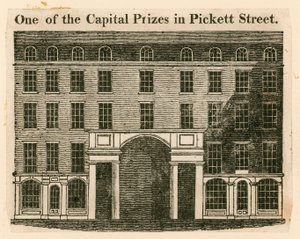 Ett av huvudpriserna i Pickett Street, Temple Bar, London av English School
