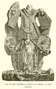 En av troféerna, Called of Marius, på Capitolium av English School