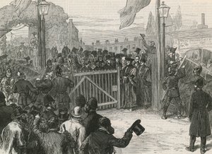 Öppnande av Kew Bridge utan avgift av English School