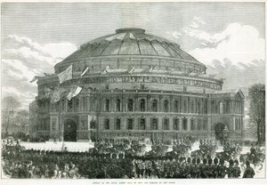 Invigning av Royal Albert Hall av drottning Victoria av English School