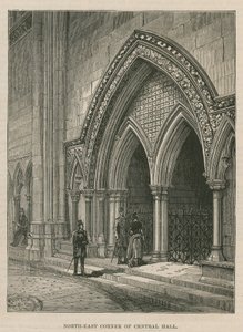 Invigning av Royal Courts of Justice: Nordöstra hörnet av Central Hall av English School