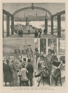Invigning av den nya Thames ångfärjan av English School