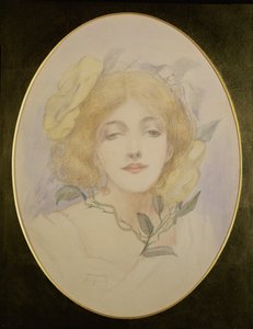Ophelia, ca 1890 (akvarell på papper) av English School