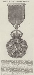 Indiska imperiets orden (gravyr) av English School