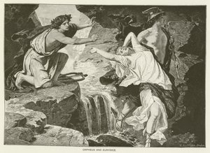 Orfeus och Eurydike (gravyr) av English School