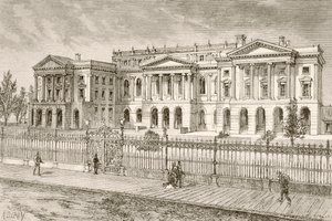 Osgoode Hall, Toronto, Kanada (litho) av English School