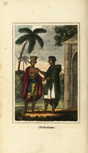 Otaheiteans eller infödda i Tahiti, Polynesien av English School