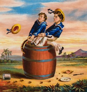 Våra sjömän (färglitografi) av English School