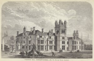 Overstone Hall, Northamptonshire (gravyr) av English School