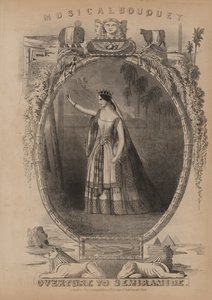 Overture till Semiramide (färglitografi) av English School