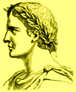 Ovidius Naso, illustration från The Illustrated History of the World, publicerad ca 1880 (digitalt förbättrad bild) av English School