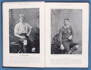 Sida från kända fotbollsspelare 1895-96, med Thomas Crawshaw och William Bancroft, 1896 av English School