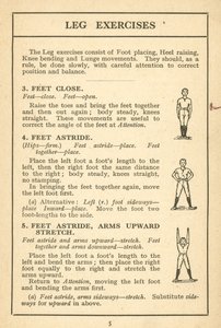 Sida ur Swedish Drill Illustrated, ca 1920 (litografi) av English School