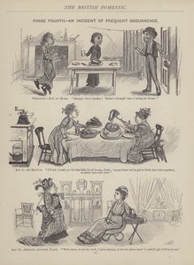 Sida från den brittiske arbetande mannen eller en som inte tror på honom (gravyr) av English School