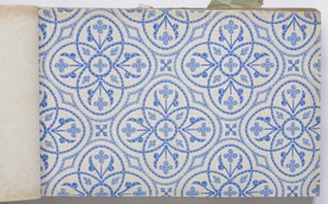 Seite aus einem Tapetenmusterbuch von English School