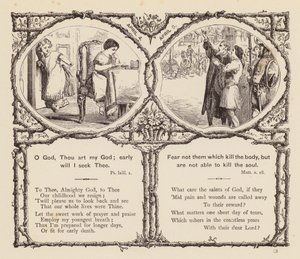 Sida från barnens dagliga bröd (gravyr) av English School