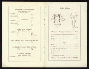 Sidor från katalogen över Gambas berömda Milan Toe Ballet Shoe (litho) av English School