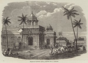Palace of Tanjore (gravyr) av English School