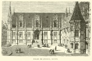 Domstolsbyggnaden, Rouen, december 1870 av English School